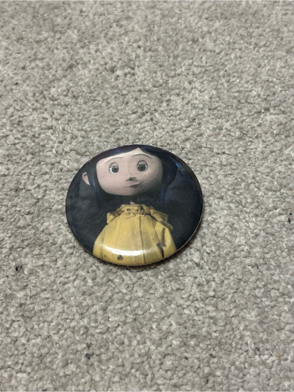 Yellow Raincoat Character Pin - Kids Jewelry Accessory